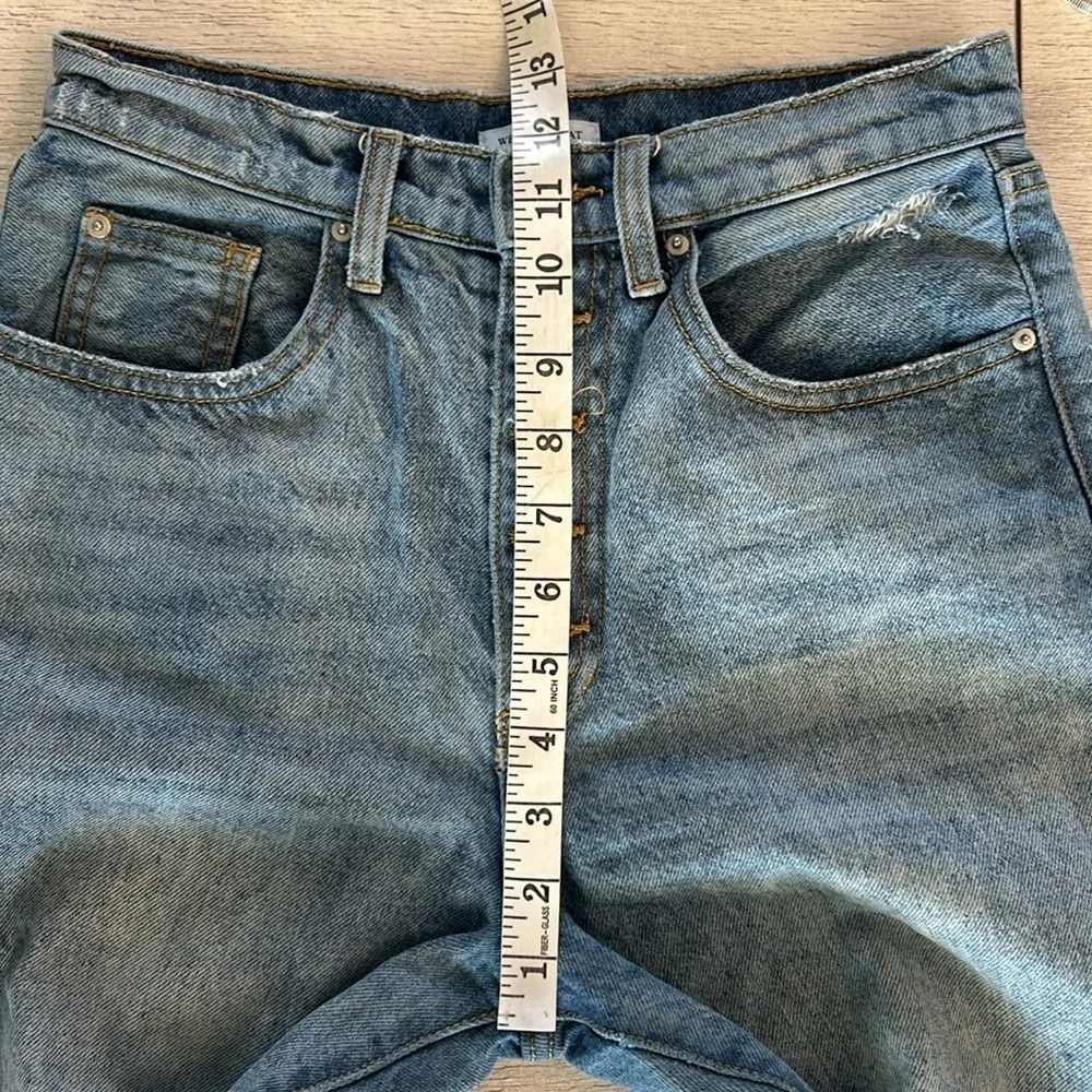 WEWOREWHAT button fly skinny tapered jeans size 26
